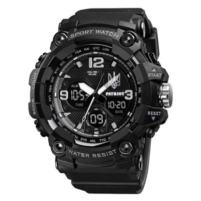 Patriot 006BKUASI Тризуб серебро Черные + Коробка.