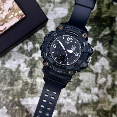 Patriot 006BKUASI Тризуб серебро Черные + Коробка.