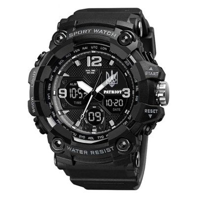 Patriot 006BKUASI Тризуб серебро Черные + Коробка.