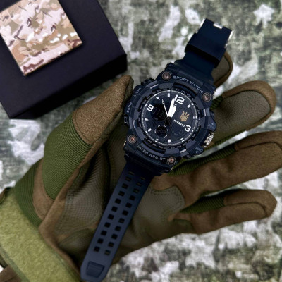 Patriot 006BKUAGD Трезубец золото Черные + Коробка.