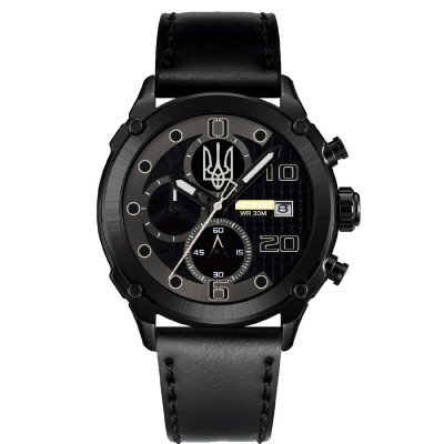 Patriot 016BKBK Трезубец серебро Черные + Коробка