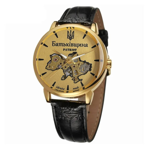 Годинник наручний Patriot 022GDGD Mechanic Батьківщина Gold-Gold фото 6