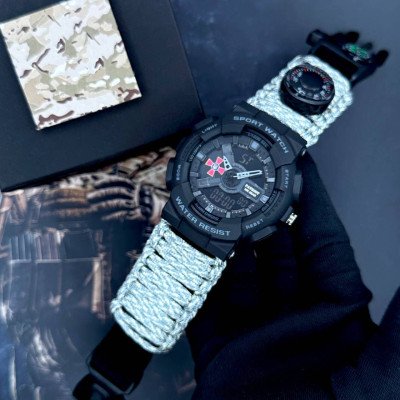 Patriot 005BKSU ЗСУ Чорні Паракордовий ремінець ACU + Коробка