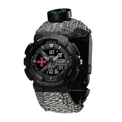 Patriot 005BKSU ВСУ Черные Паракордовый ремешок ACU + Коробка