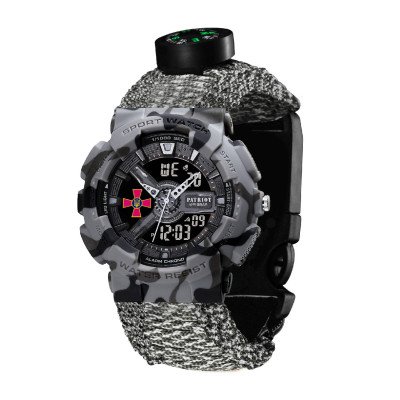 Patriot 005CMGYSU ВСУ Серый камуфляж Паракордовый ремешок ACU + Коробка.