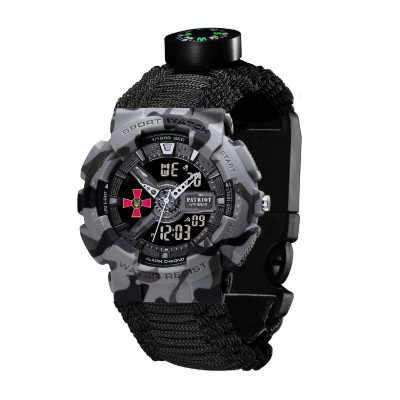 Patriot 005CMGYSU ЗСУ Сірий камуфляж Паракордовий ремінець Black + Коробка