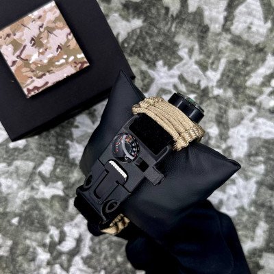 Patriot 005CMGRSU ВСУ Зеленый камуфляж Паракордовый ремешок Khaki + Коробка.