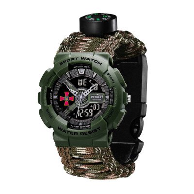 Patriot 005AGSU ВСУ Паракордовый ремешок Camo Green + Коробка