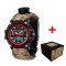 Patriot 012BKRDSU ВСУ Черные с красным Паракордовый ремешок Desert Camo + Коробка