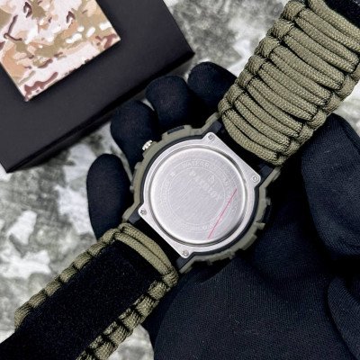 Patriot 005CMGRSU ВСУ Зеленый камуфляж Паракордовый ремешок Army Green + Коробка.