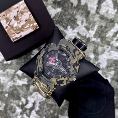 Patriot 005CMGRSU ВСУ Зеленый камуфляж Паракордовый ремешок Camo Green + Коробка.