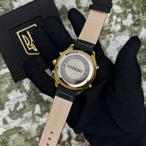 Часы наручные Patriot 017GDBK Трезубец золото Gold-Black. фото 6