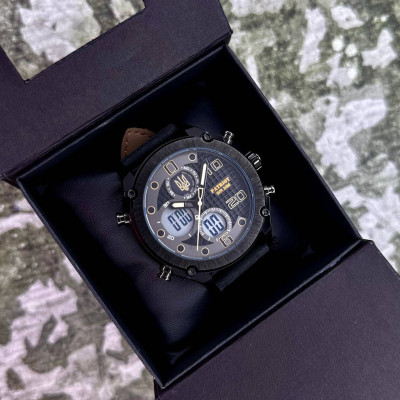 Patriot 017BKWT Трезубец золото Black-White