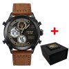 Годинник наручний Patriot 017BKBR Тризуб золото Black-Brown фото 2