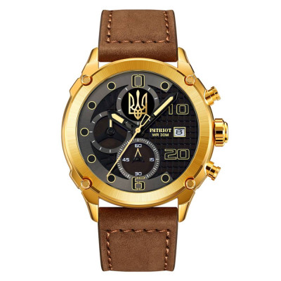 Patriot 016 Gold-Black-Brown Трезубец золото