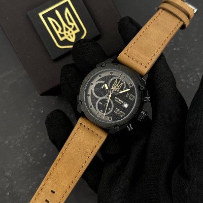 Patriot 016 Black-Brown Трезубец золото