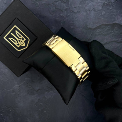 Patriot 017 Трезубец Золото Gold-Black-White Steel