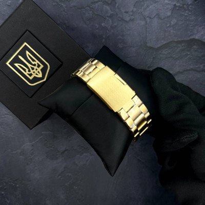 Patriot 017 Трезубец Золото Gold-Black-White Steel