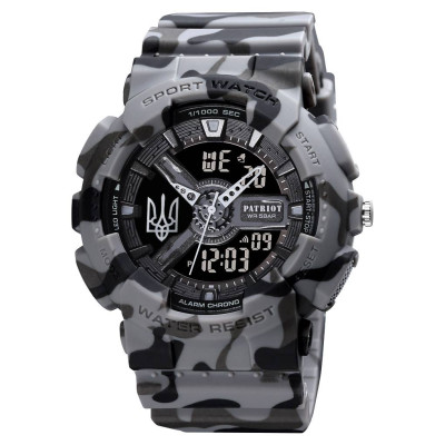 Patriot 005 Трезубец серебро Camo Grey + Коробка.