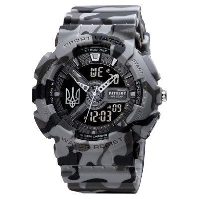 Patriot 005 Трезубец серебро Camo Grey + Коробка.