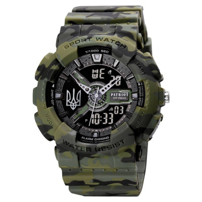 Patriot 005 Трезубец серебро Camo Green + Коробка.