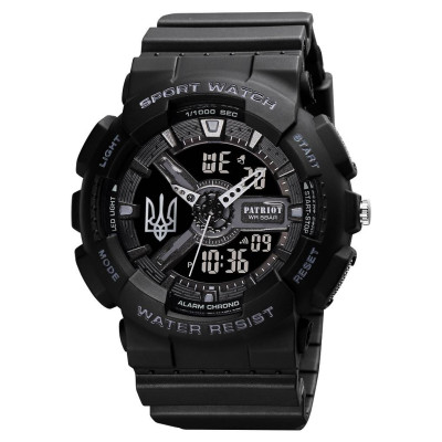 Patriot 005 Трезубец серебро Black + Коробка.