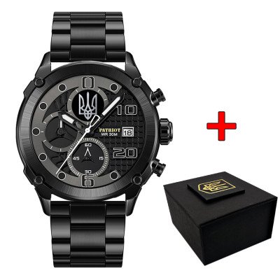 Patriot 016 Трезубец серебро Black-Black Steel