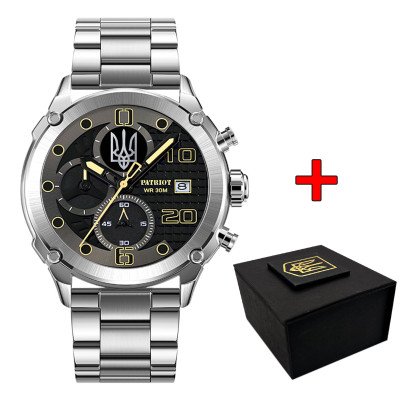 Patriot 016 Трезубец серебро Silver-Black Steel