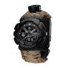 Часы наручные Patriot 005 Трезубец серебро Черный Паракордовый ремешок Desert Camo + Коробка фото 7