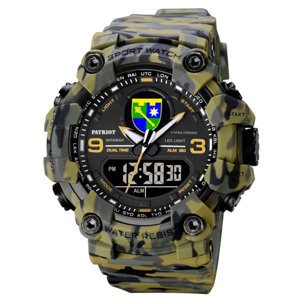 Часы наручные Patriot 001 Региональное управление Зеленый камуфляж + Коробка фото 3
