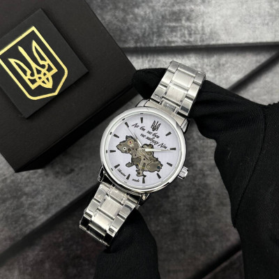Часы наручные Patriot 022 Silver-White Mechanic Metall Не забуду Дом