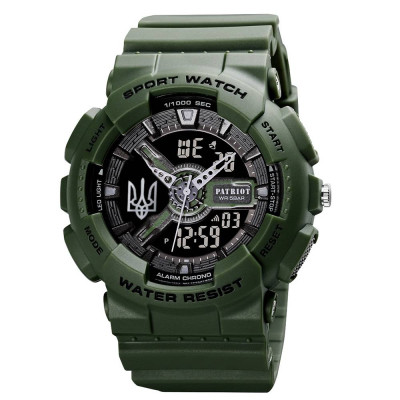Patriot 005 Трезубец серебро Army Green + Коробка
