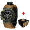 Patriot 005 Тризуб золото Camo Green Паракордовий ремінець Khaki + Коробка.