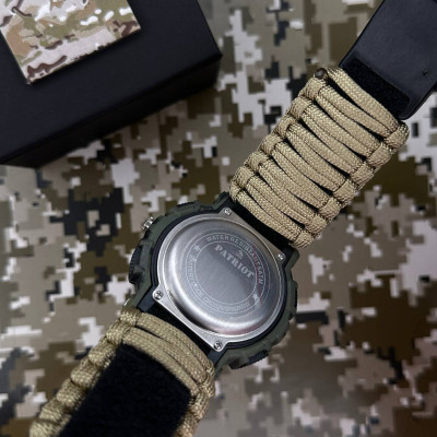 Patriot 005 Трезубец золото Camo Green Паракордовый ремешок Khaki + Коробка.