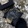 Часы наручные Patriot 005 Трезубец золото Camo Green Паракордовый ремешок Khaki + Коробка. фото 4