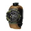 Годинник наручний Patriot 005 Тризуб золото Camo Green Паракордовий ремінець Khaki + Коробка. фото 7