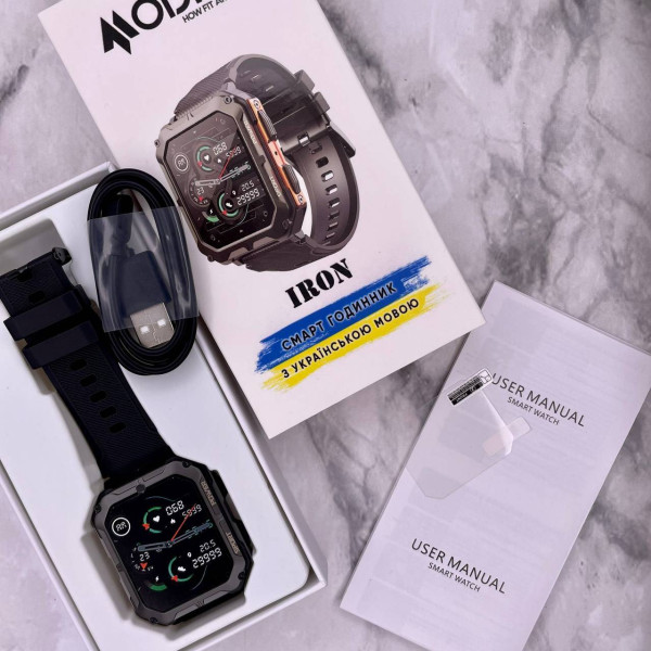 Розумний годинник Modfit Iron All Black фото 3