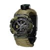 Годинник наручний Patriot 005 Тризуб золото Camo Green Паракордовий ремінець Army Green + Коробка. фото 7