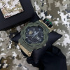 Часы наручные Patriot 005 Трезубец золото Army Green Паракордовый ремешок Khaki + Коробка. фото 4