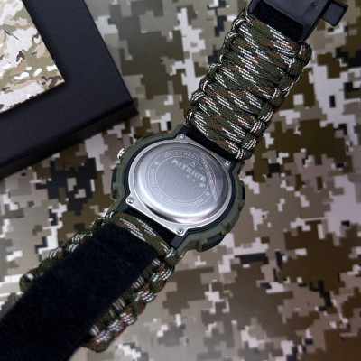 Patriot 005 Трезубец золото Army Green Паракордовый ремешок Camo Green + Коробка.