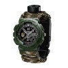 Часы наручные Patriot 005 Трезубец золото Army Green Паракордовый ремешок Camo Green + Коробка. фото 7