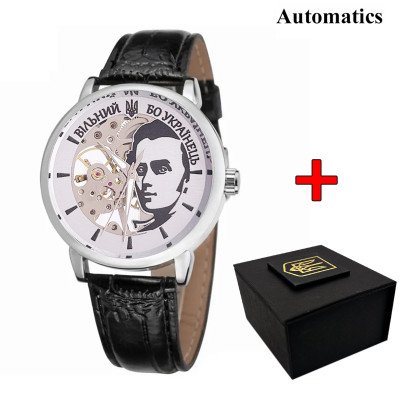 Годинник наручний Patriot 022 Silver-Black Automatics Вільний бо Українець