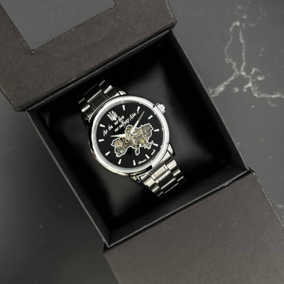 Часы наручные Patriot 022 Silver-Black Automatics Metall Не Забуду Дом