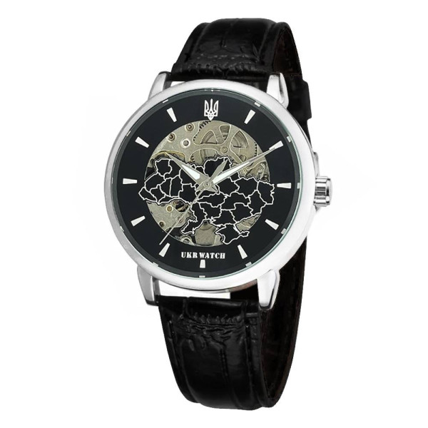 Годинник наручний Ukrwatch Україна Silver-Black фото 5