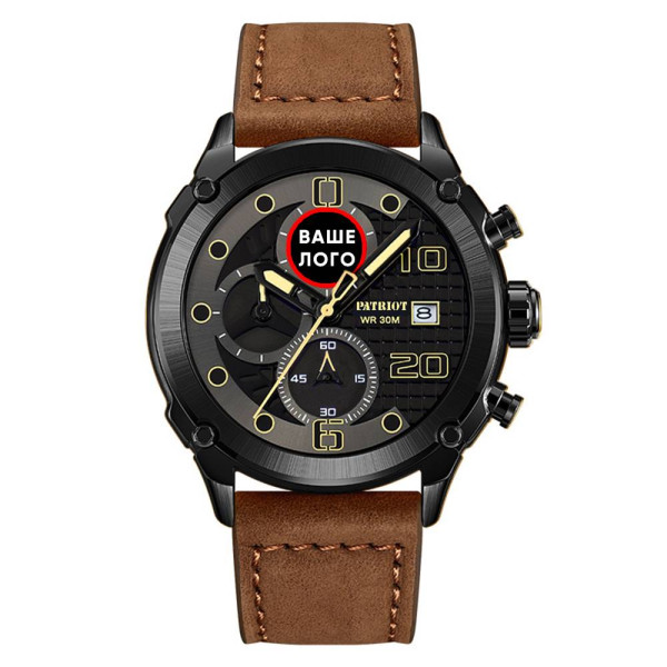 Часы наручные Patriot 016 Ваше Лого Black-Brown фото 3