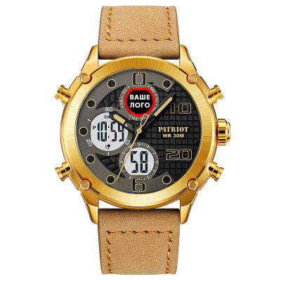 Patriot 017 Ваше Лого Gold-White-Light Brown