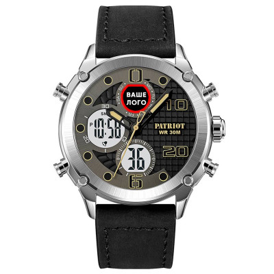 Годинник наручний Patriot 017 Ваше Лого Silver-White