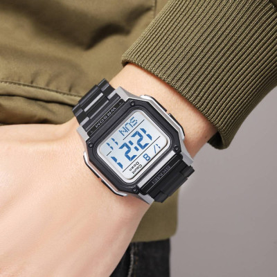 Skmei 2264BKSIWT Black-Silver-White