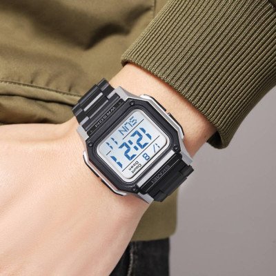 Skmei 2264BKSIWT Black-Silver-White