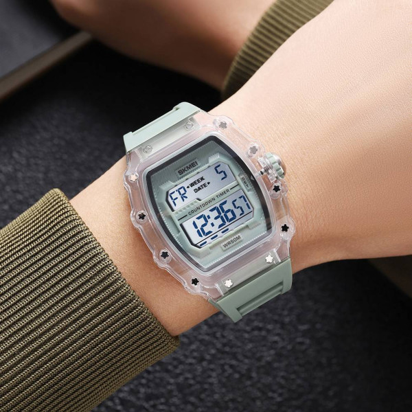 Чоловічий годинник Skmei 2296WTGN White-Green фото 5